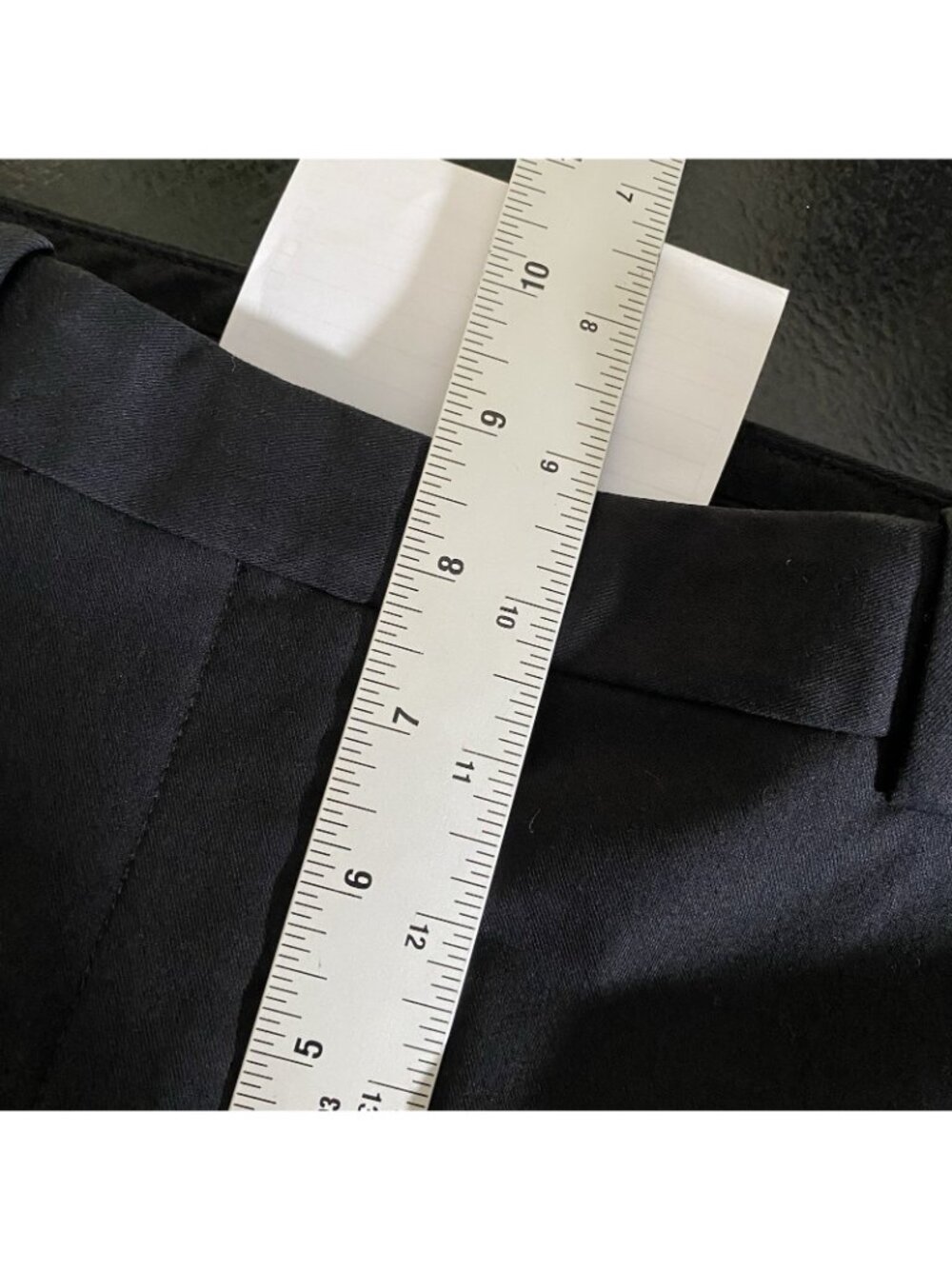 Theory Hartsdale Pants 2 Straight Leg Ankle Black Trouser Minimalist Office Work - Picture 11 of 13
